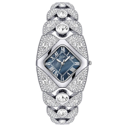 AuroraTime™ 💫🩷 –  Luxury Women’s Wristwatch with Diamonds & Waterproof Design