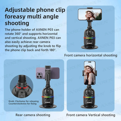 IntelliTwist™ – Auto-Rotate Face Tracking Stabilizer for Smartphones