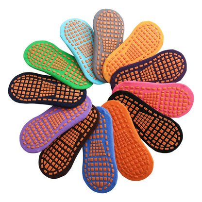 GripMates™ – Anti-Slip Trampoline Socks for Kids & Adults (10 Pairs)