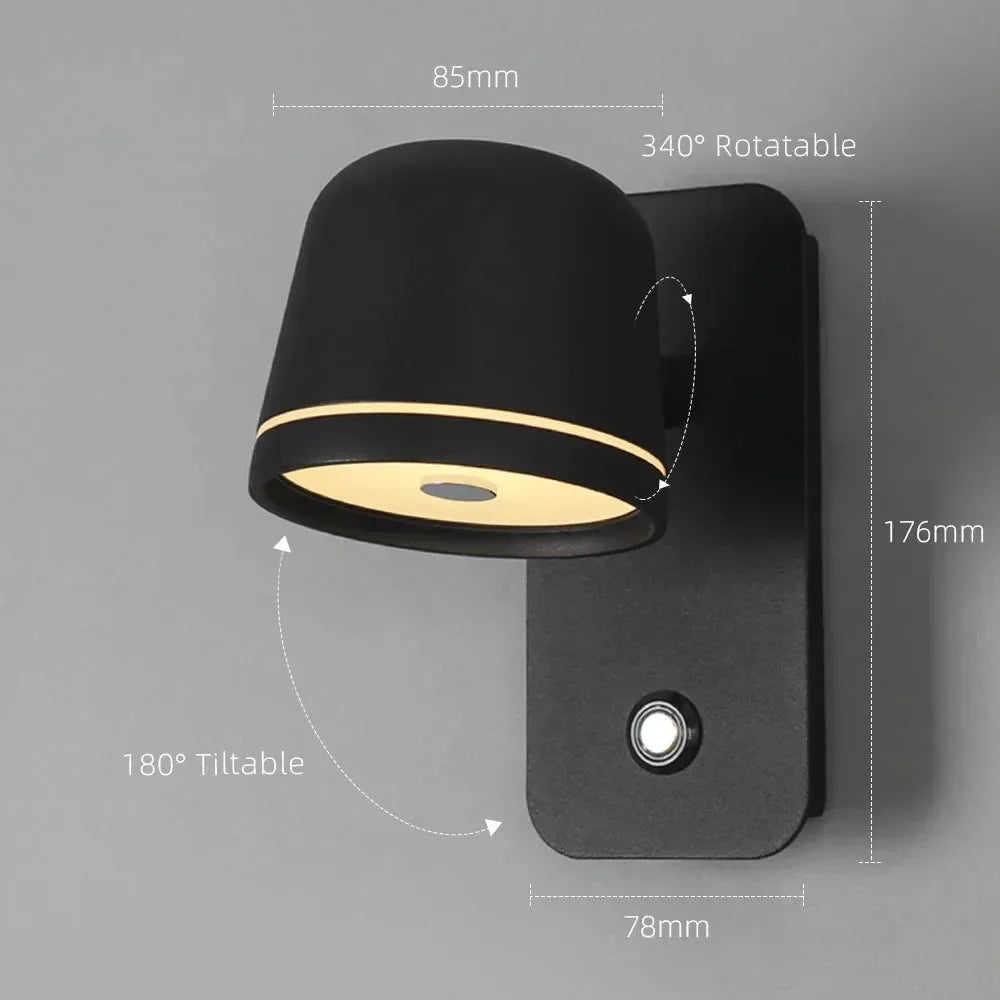 BrightEase™ ✨🔆 – Modern Touch-Control Wall Sconce with Adjustable LED Light & 3-CCT Settings