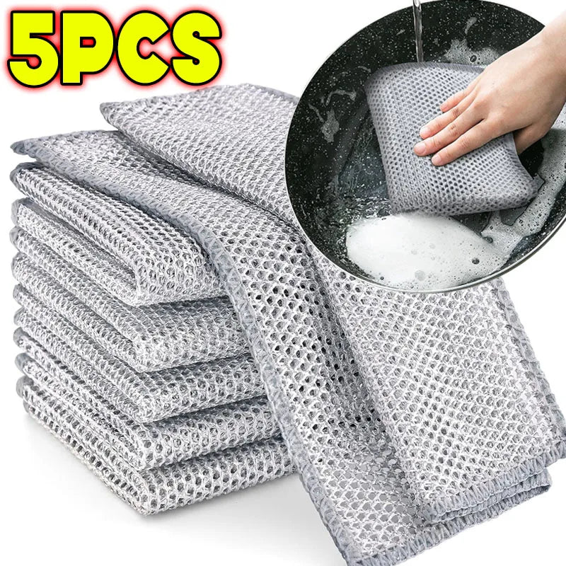 Dish Sponge Heavy-Duty Scrub Cloth – Double-Sided Power Wipe