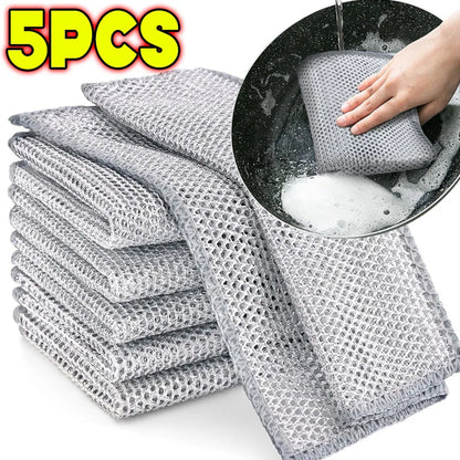 Dish Sponge Heavy-Duty Scrub Cloth – Double-Sided Power Wipe