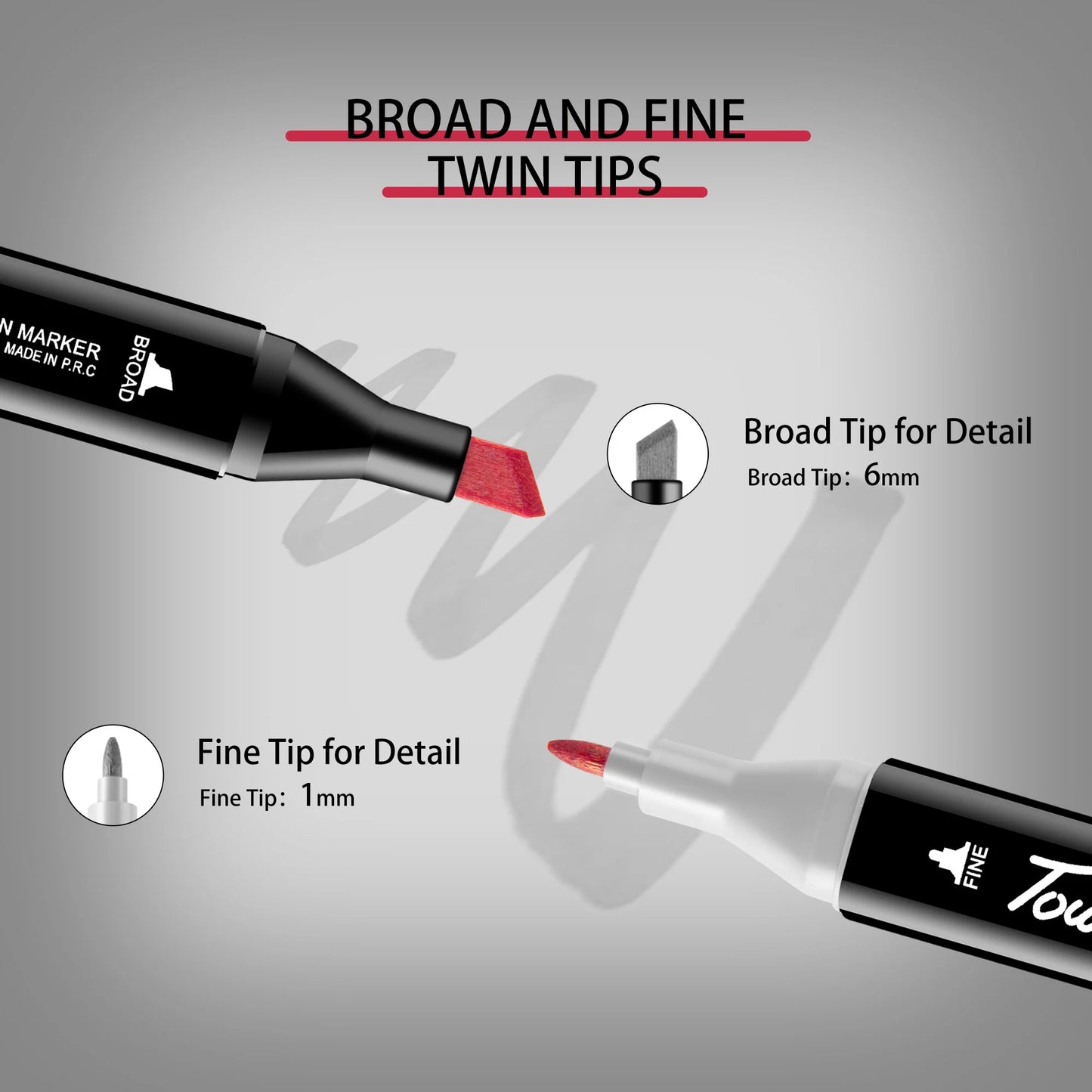 ✍️ InkMaster™ Pro Marker Set – Permanent Dual-Tip Drawing Pens for Artists & Students (24–262 Colors)
