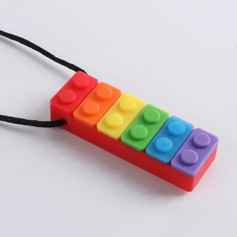 BiteEase™ 🌈🦷 – Autism-Friendly Silicone Chew Toy for Kids' Focus & Relief