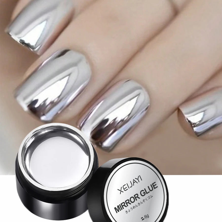 LustroNails™ 🪞🌹 – High-Shine Metallic Gel Polish for Stunning Mirror Nails