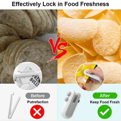FreshLock™ Portable Heat Sealer – Snack & Food Resealer