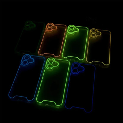 NeonNova™ – Glow-in-the-Dark Clear Case for iPhone with Camera Protection