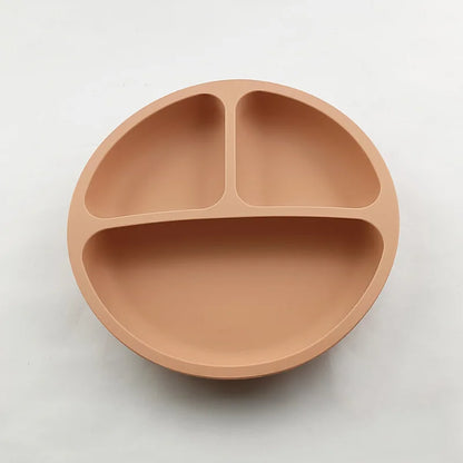HappyMealMate™ 😊🍽️ – Baby Silicone Suction Plate with Cartoon Design
