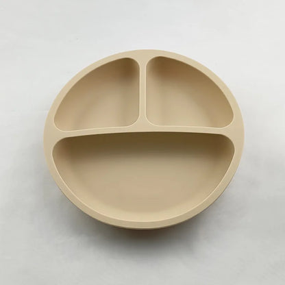 HappyMealMate™ 😊🍽️ – Baby Silicone Suction Plate with Cartoon Design