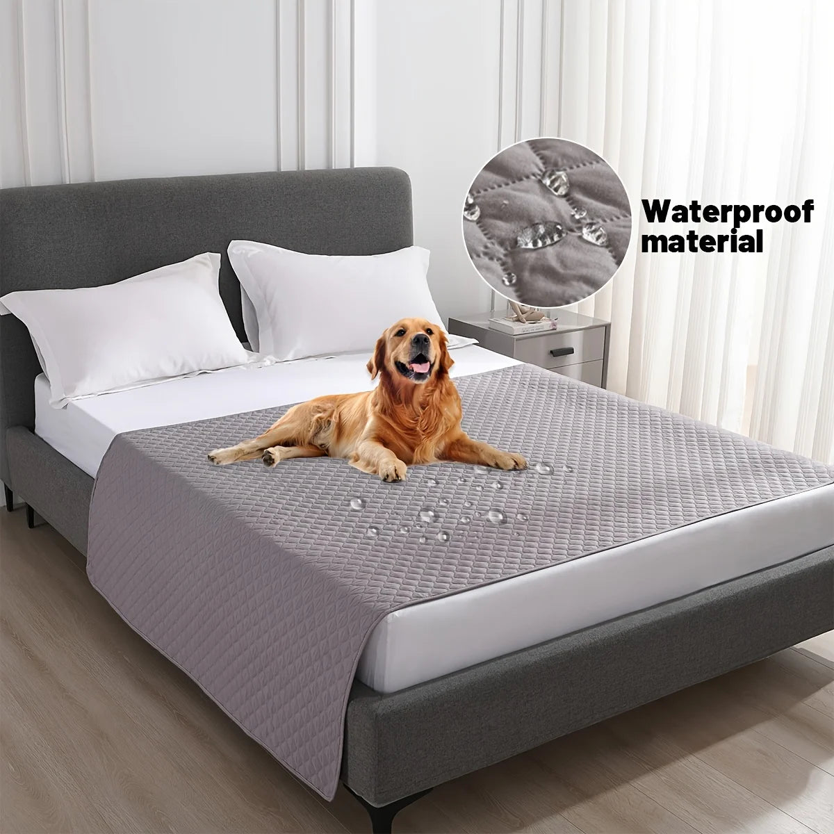 CleanPaws™ – Waterproof Dog Bed & Couch Protector Blanket