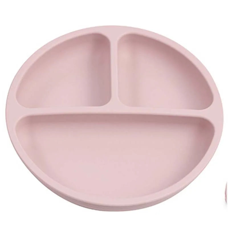 HappyMealMate™ 😊🍽️ – Baby Silicone Suction Plate with Cartoon Design