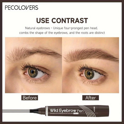 ✒️ BrowInk™ 4-Tip Tattoo Pen – Waterproof Eyebrow Definer for Natural-Looking Arches