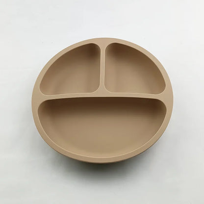 HappyMealMate™ 😊🍽️ – Baby Silicone Suction Plate with Cartoon Design