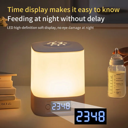 DreamGlow™ 🛌💡 – LED Bedside Clock Lamp with Touch Switch & Soothing Light Display