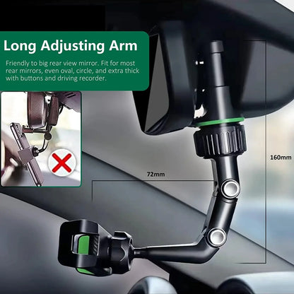 ViewGrip™ – 360° Rearview Mirror Phone Holder for All Smartphones