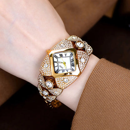 AuroraTime™ 💫🩷 –  Luxury Women’s Wristwatch with Diamonds & Waterproof Design
