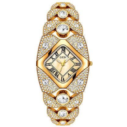 AuroraTime™ 💫🩷 –  Luxury Women’s Wristwatch with Diamonds & Waterproof Design