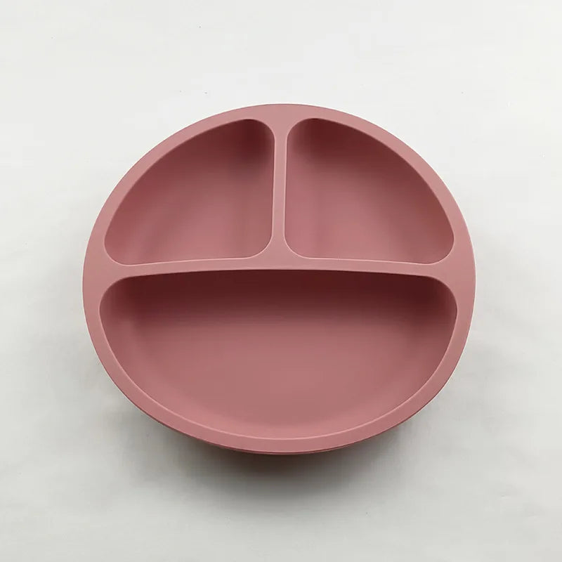HappyMealMate™ 😊🍽️ – Baby Silicone Suction Plate with Cartoon Design