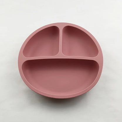 HappyMealMate™ 😊🍽️ – Baby Silicone Suction Plate with Cartoon Design