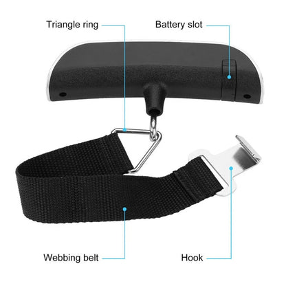 TripWeigh™ – Portable Digital Luggage Scale with LCD Display (110lb/50kg)