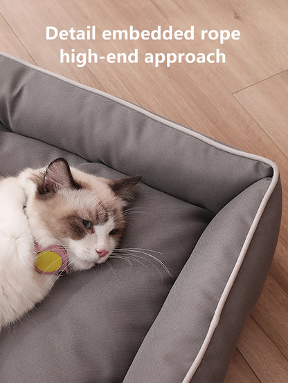 PawsShield™ – Waterproof Dog Bed for All Seasons (Anti-Bite + Thick Padding)