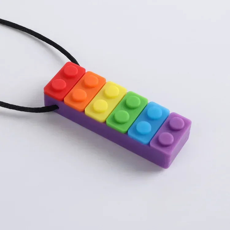 BiteEase™ 🌈🦷 – Autism-Friendly Silicone Chew Toy for Kids' Focus & Relief