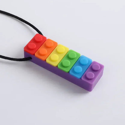BiteEase™ 🌈🦷 – Autism-Friendly Silicone Chew Toy for Kids' Focus & Relief