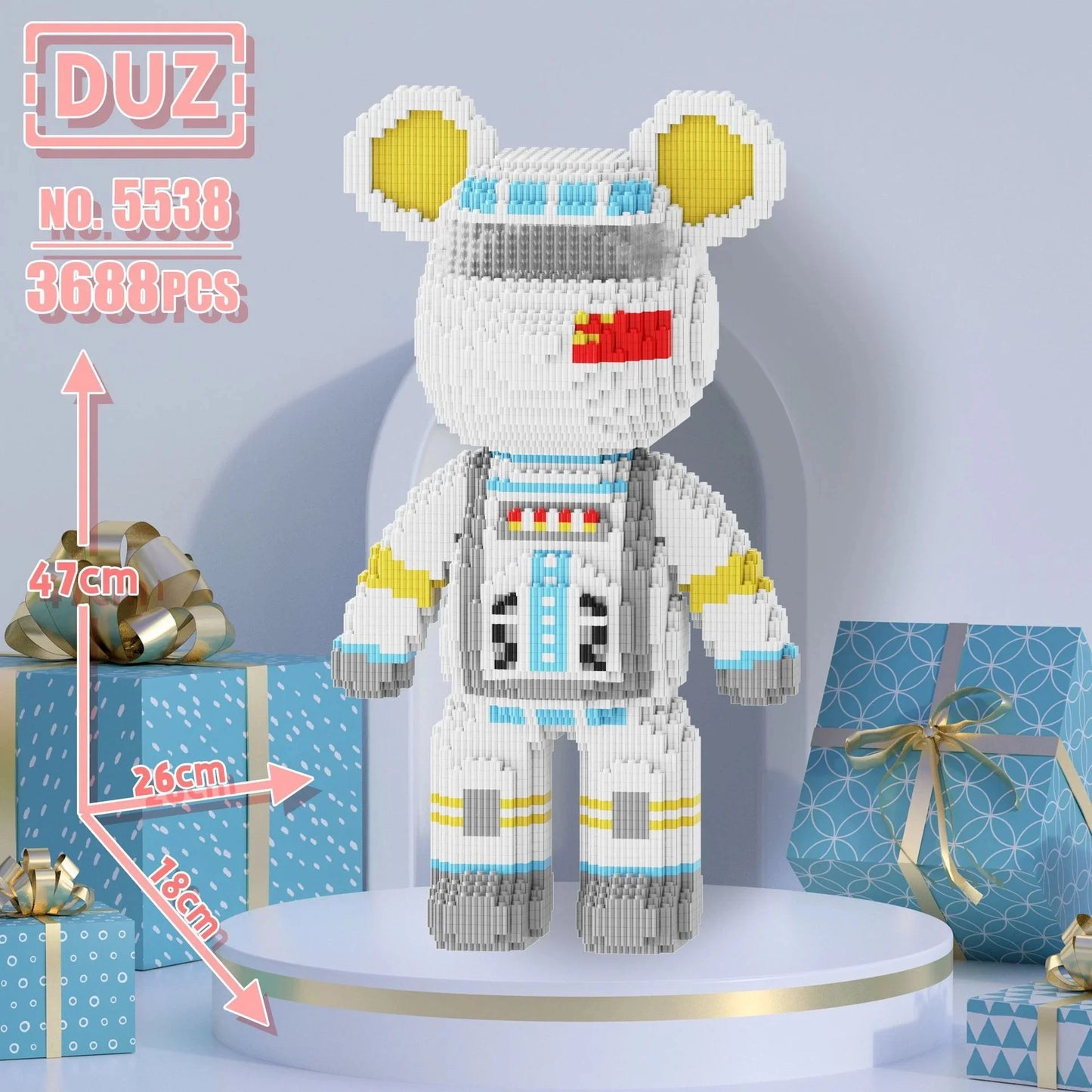 MegaBear Builder™ 🧸🔧 – Assembled Block Toy for Adults & Kids | Birthday Gift Idea