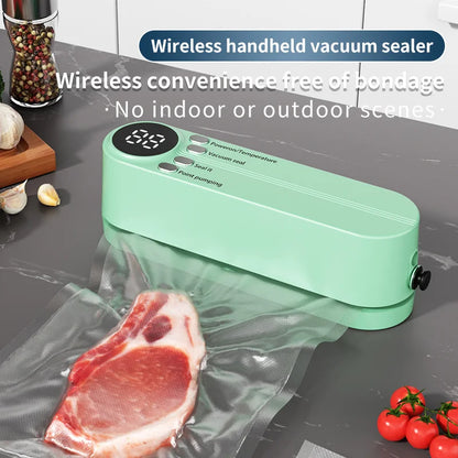 VacEase™ Mini Sealer – Cordless Food Saver & Plastic Bag Sealer