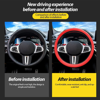 GripGuard™ – Silicone Steering Wheel Cover for Men & Women (Multi-Color)