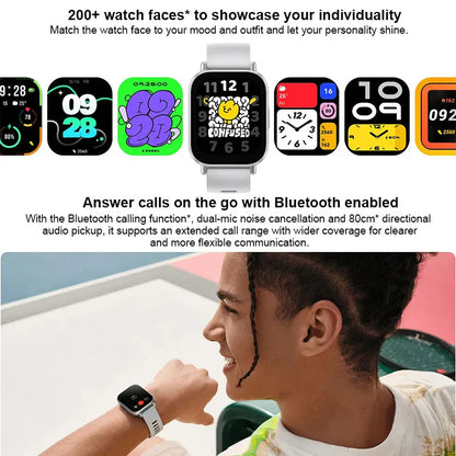 VitaSync™ – Redmi Smartwatch with LCD Display & Health Sensors