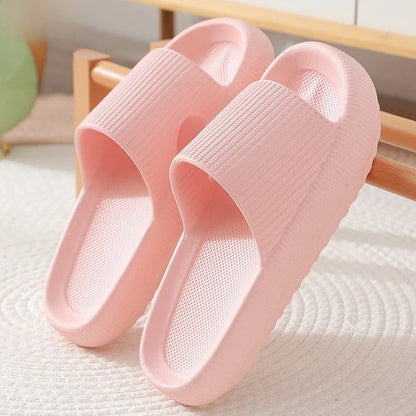 ☁️👣 CloudLift™ Comfort Slides – 4cm Thick Sole EVA Sandals for Summer Vibes