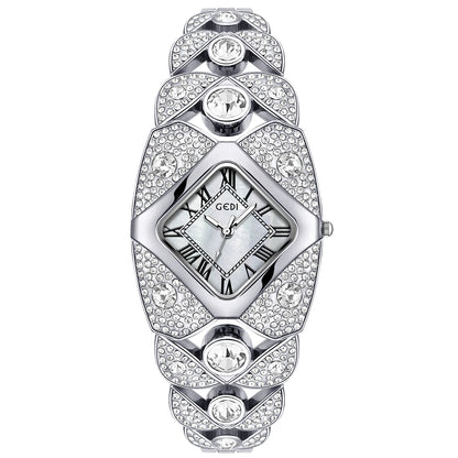 AuroraTime™ 💫🩷 –  Luxury Women’s Wristwatch with Diamonds & Waterproof Design