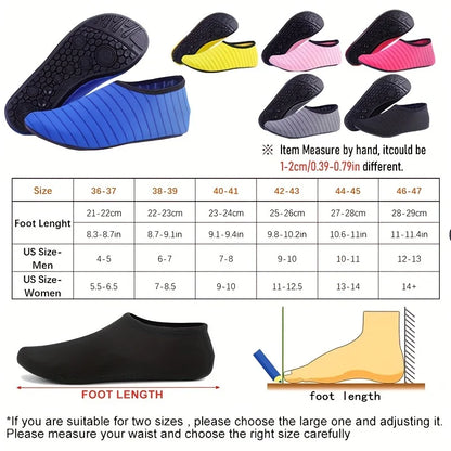 WaveGrip™ 🏖️👣 – Anti-Slip Beach & Water Sports Shoes for Men & Women
