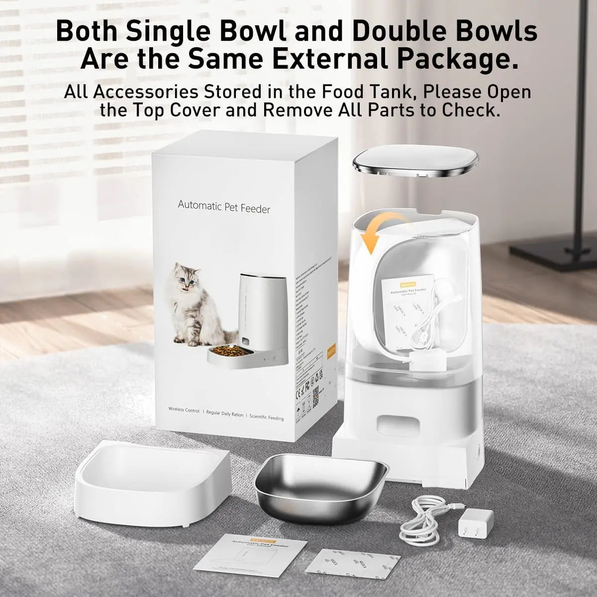 PawPortion™ – Auto Kibble Dispenser with Remote App Control