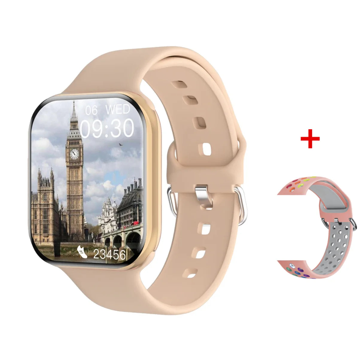 AureliaTime™ – Luxury Gold-Plated Square Quartz Watch for Women
