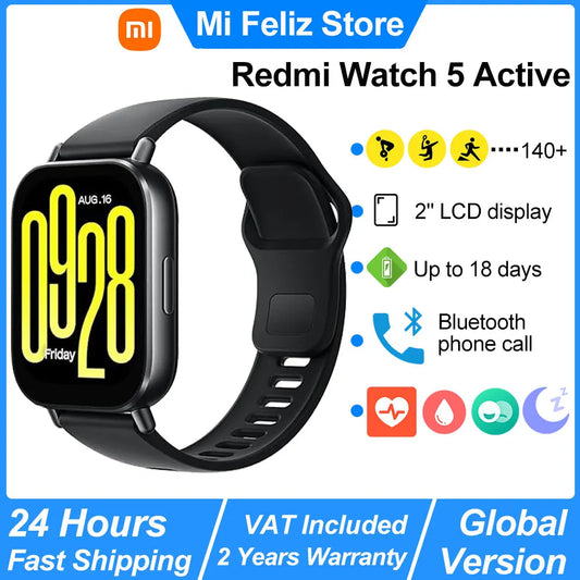 VitaSync™ – Redmi Smartwatch with LCD Display & Health Sensors