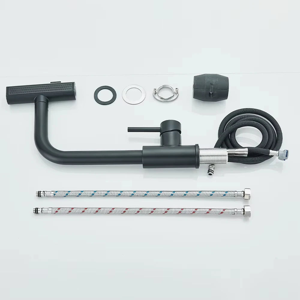 CascadeFlow™ Pull-Out Kitchen Faucet – Brushed Nickel Waterfall Sprayer