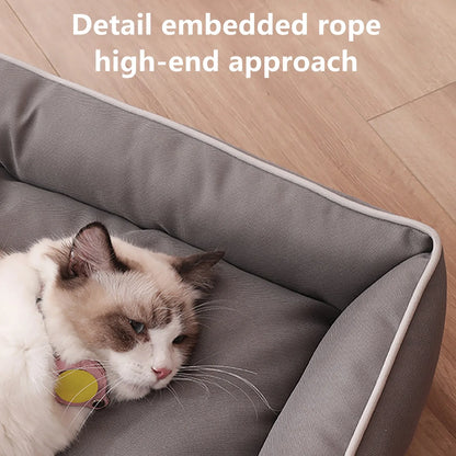 PawsShield™ – Waterproof Dog Bed for All Seasons (Anti-Bite + Thick Padding)