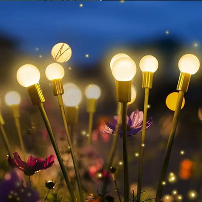 TwinkleTrail™ Firefly Path Lights 🌌🌼 – Solar Powered Waterproof Outdoor Glow