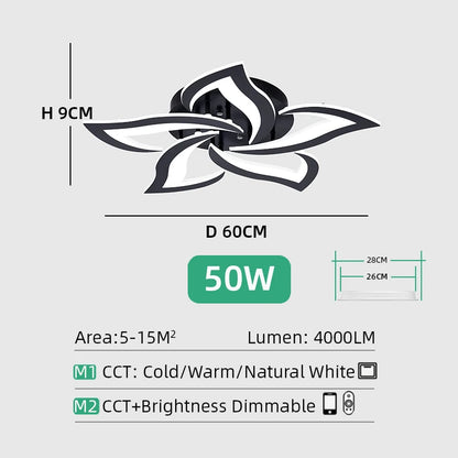 LumaGlow™ – Smart LED Ceiling Chandelier (Dimmable Pendant Light)