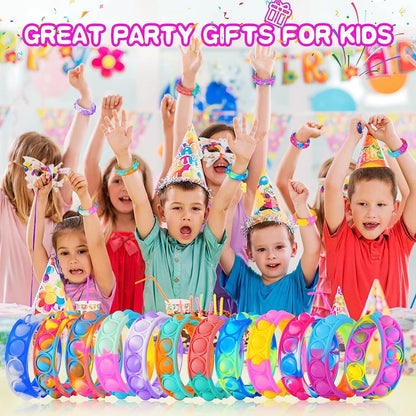 PopJelly™ – 12PCS Bubble Fidget Bracelet Party Favors for Kids