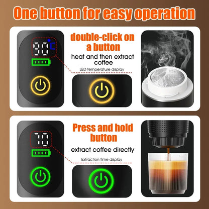 BrewNomad™ 3-in-1 Portable Espresso Machine – For Car, Home & Travel