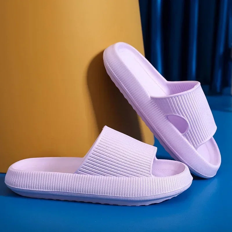 ☁️👣 CloudLift™ Comfort Slides – 4cm Thick Sole EVA Sandals for Summer Vibes