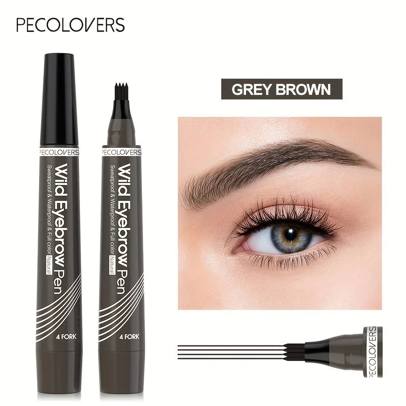 ✒️ BrowInk™ 4-Tip Tattoo Pen – Waterproof Eyebrow Definer for Natural-Looking Arches
