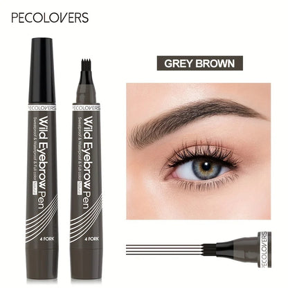 ✒️ BrowInk™ 4-Tip Tattoo Pen – Waterproof Eyebrow Definer for Natural-Looking Arches