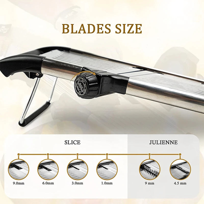 SliceMaster™ Pro – Adjustable Mandoline Slicer for Veggies 🥕🥔🍅