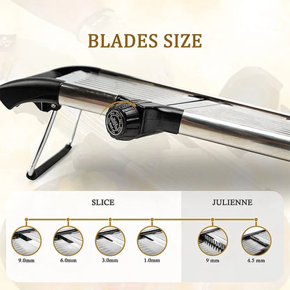SliceMaster™ Pro – Adjustable Mandoline Slicer for Veggies 🥕🥔🍅