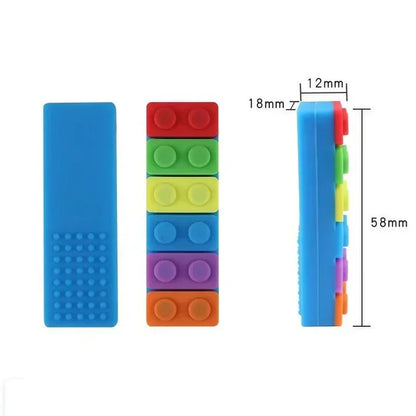 BiteEase™ 🌈🦷 – Autism-Friendly Silicone Chew Toy for Kids' Focus & Relief