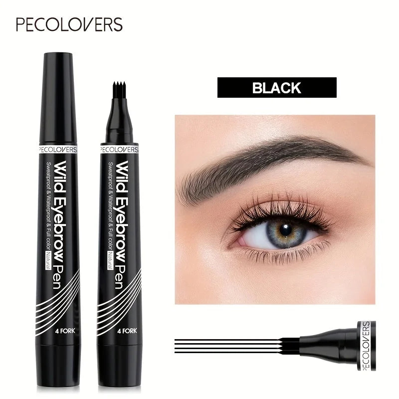 ✒️ BrowInk™ 4-Tip Tattoo Pen – Waterproof Eyebrow Definer for Natural-Looking Arches